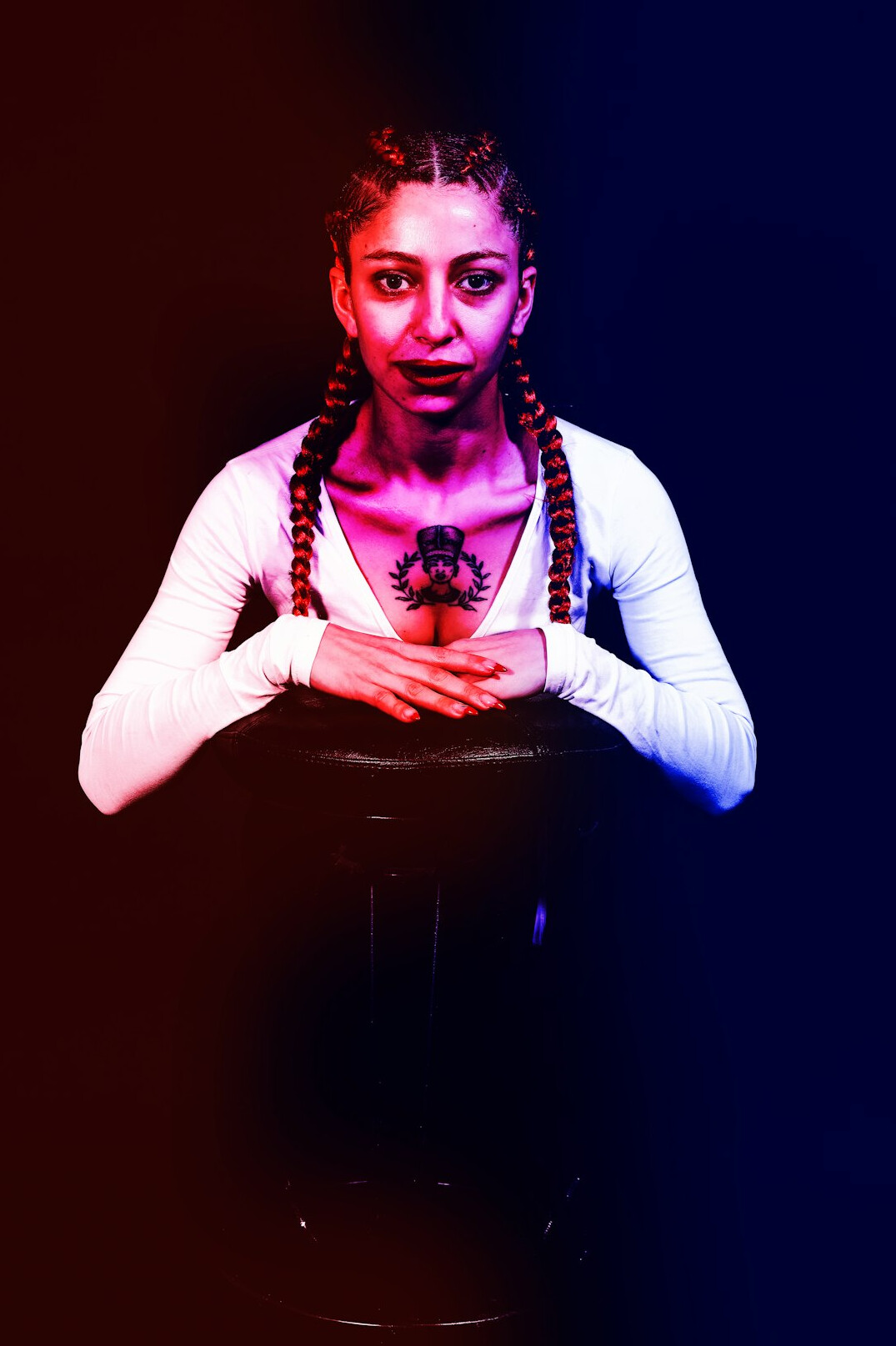 Studio portrait of a woman live production instructor