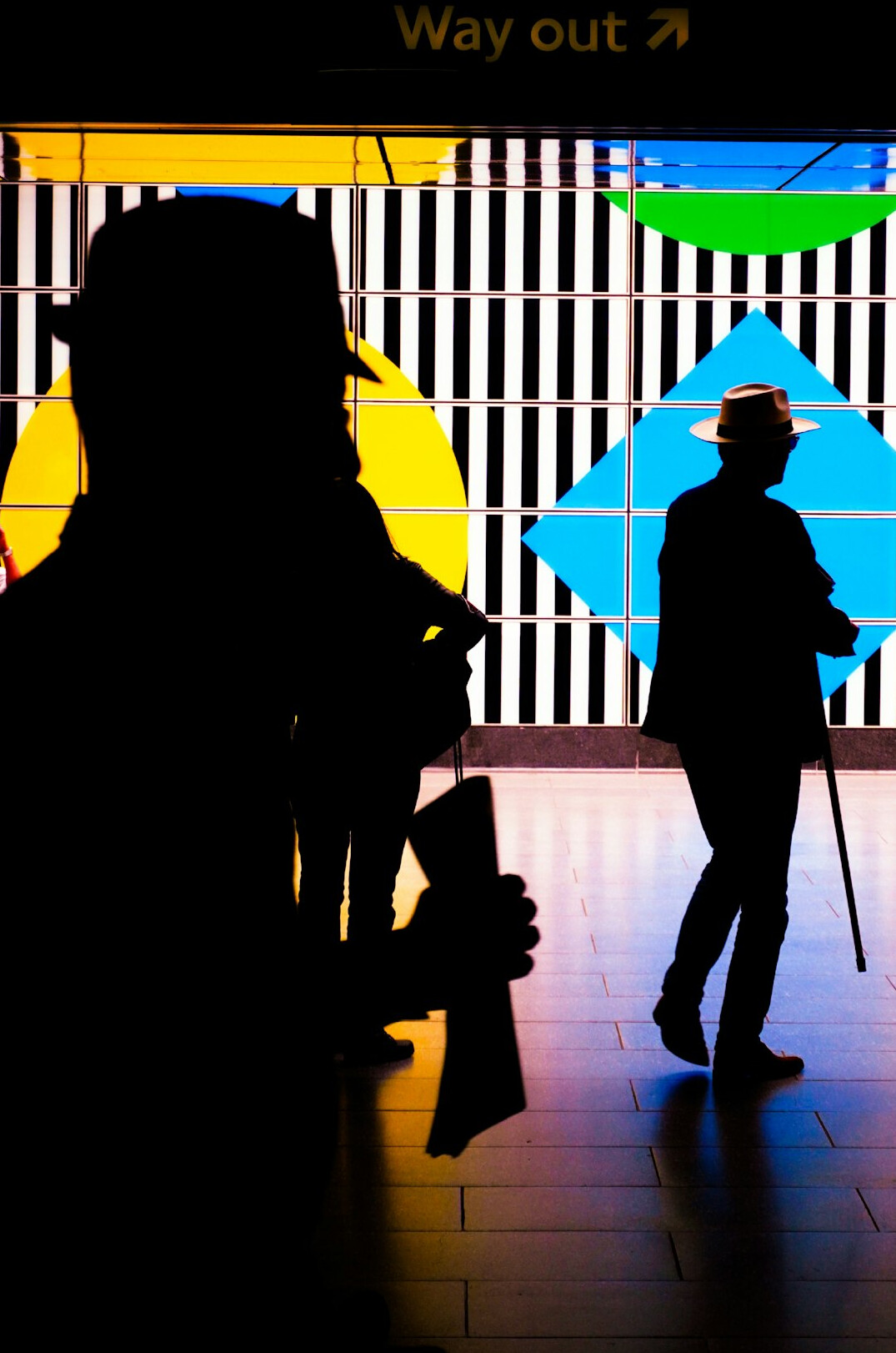Live television broadcast studio with camera and presenter